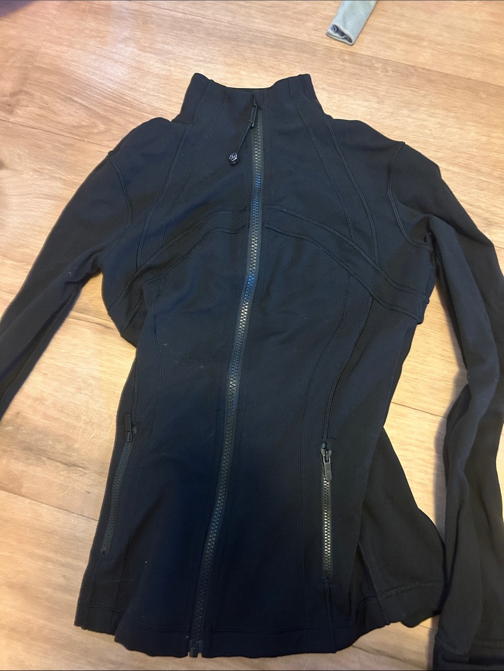 lululemon athletica Black Fitted Zip-Up Bomber Jacket